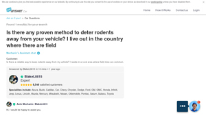 JustAnswer - Rodent Repellents