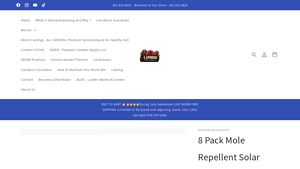 LUMBRI WORMS - 8 Pack Solar Sonic Mole Repellent