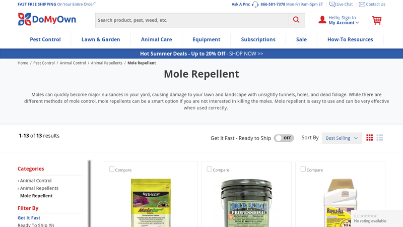 Mole Repellent - DoMyOwn