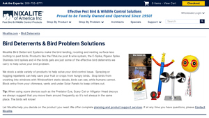 Nixalite - Bird Deterrent Systems