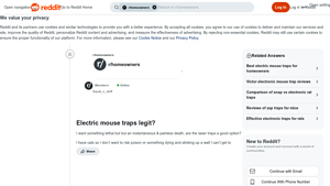 Reddit - Electric Mouse Traps