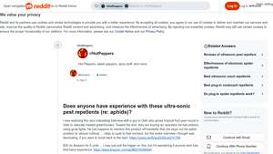 Ultrasonic Pest Repellent - Aphid Control Solution