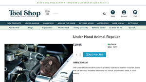 Sporty's Tool Shop - Under Hood Animal Repeller