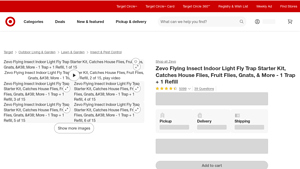 Zevo - Flying Insect Indoor Light Trap Starter Kit