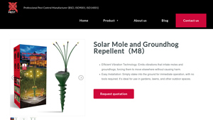 X-Pest - Solar Mole and Groundhog Repellent (M8)