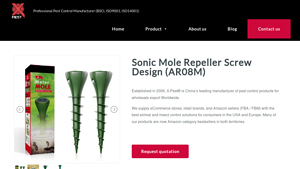 X-Pest® - Sonic Mole Repeller Screw Design (AR08M)