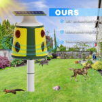 360° Solar-Powered Ultrasonic Animal Repeller