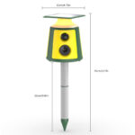 360° Solar-Powered Ultrasonic Animal Repeller