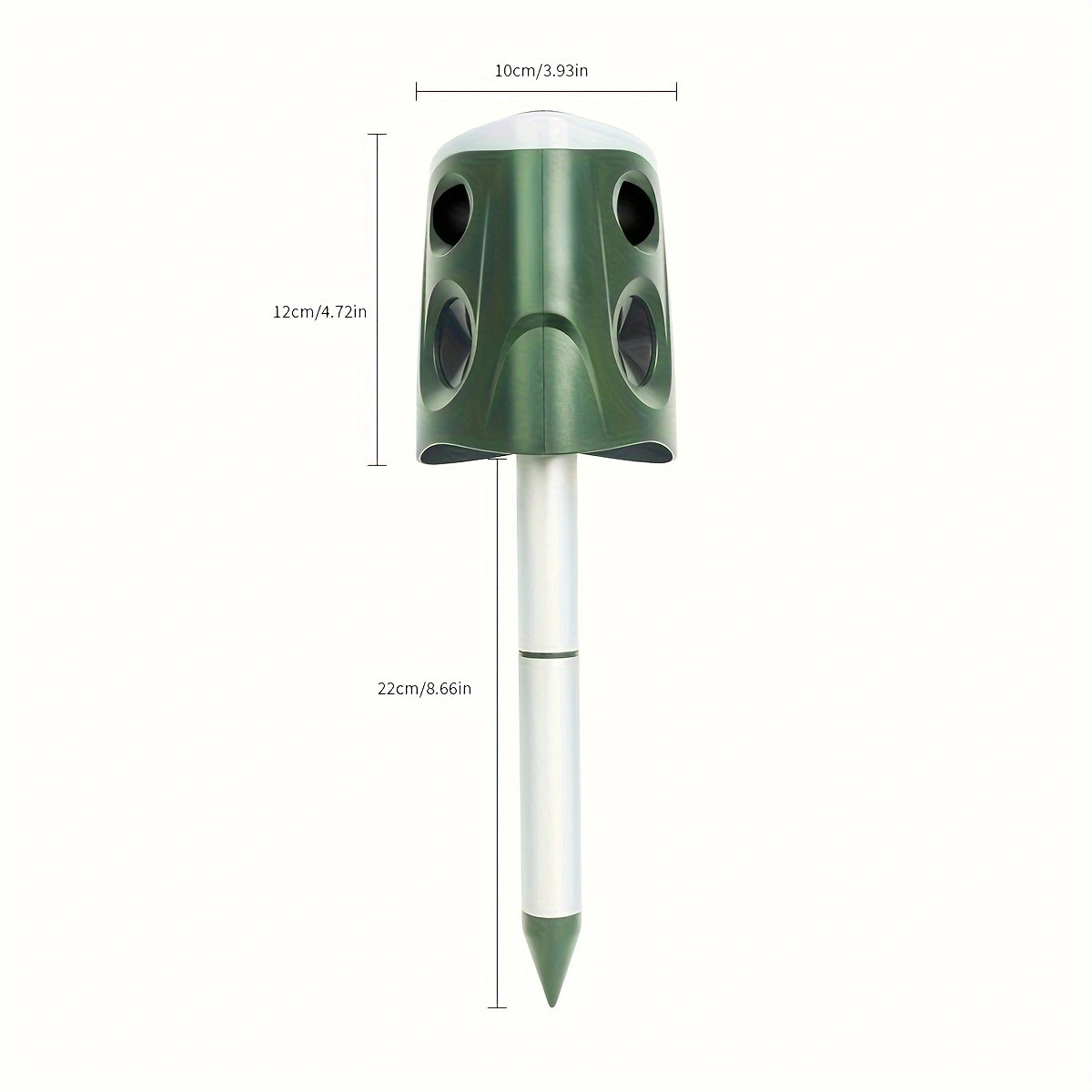 360° Solar-Powered Ultrasonic Animal Repeller