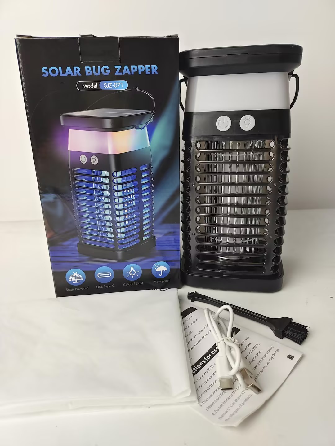 Solar-Powered Mosquito Lamp