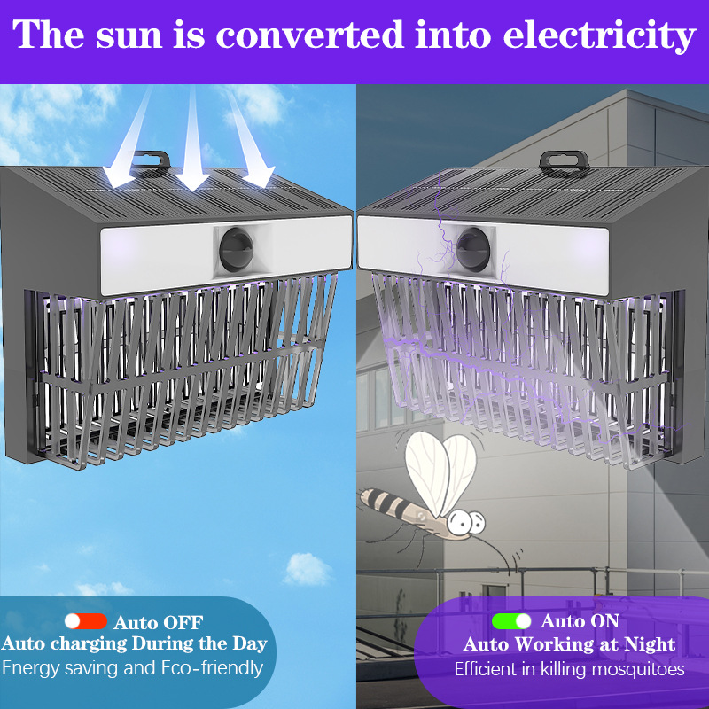 Solar-Powered Photocell Mosquito Killer