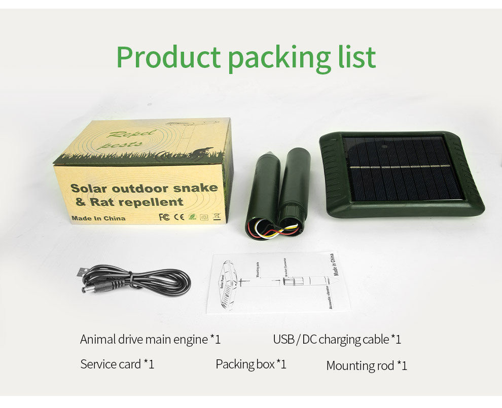 Solar-Powered Snake and Rodent Repeller