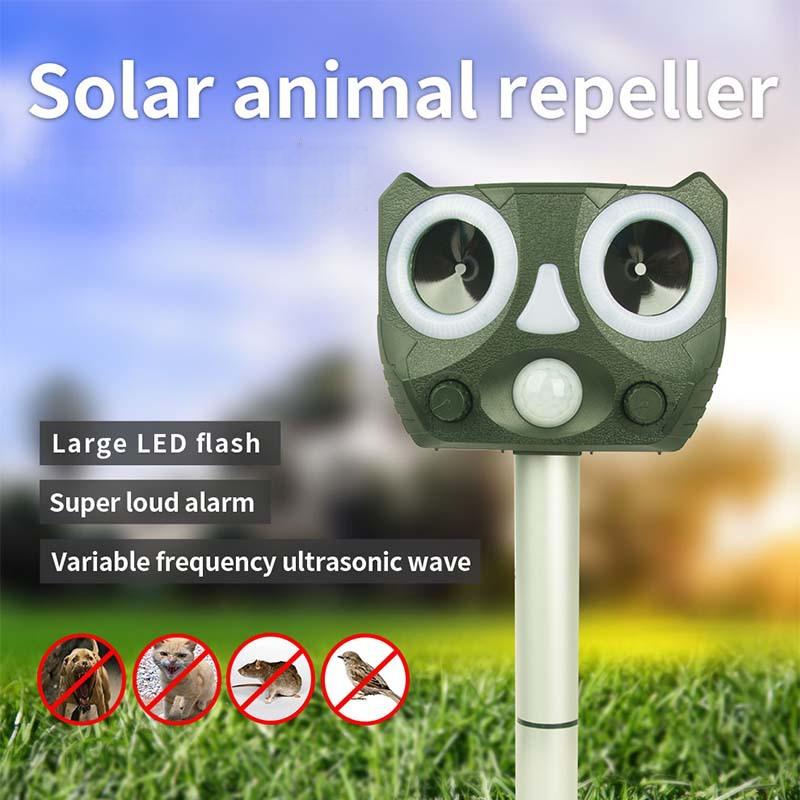 Solar-Powered Ultrasonic Animal Repeller
