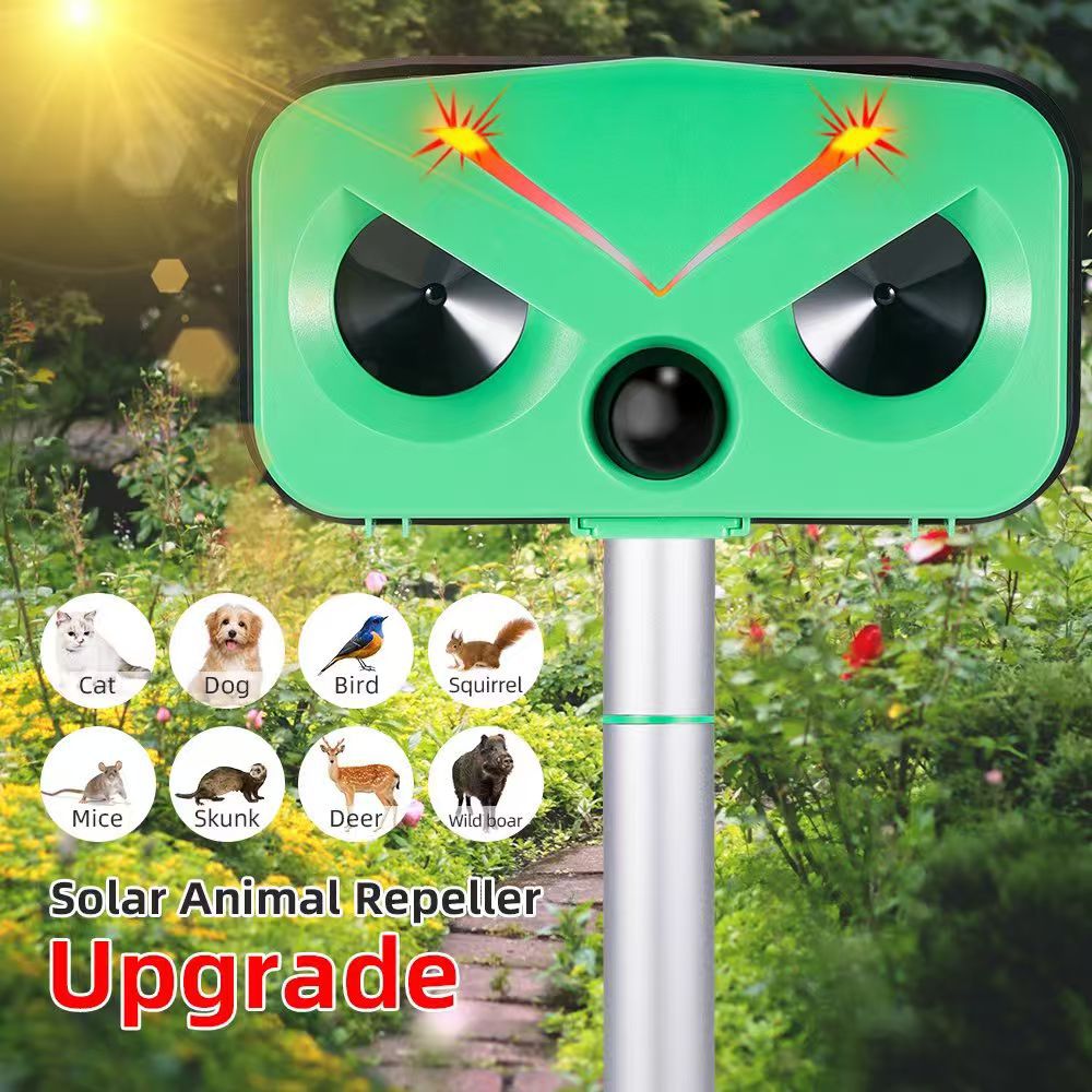 Solar-Powered Ultrasonic Animal Repeller