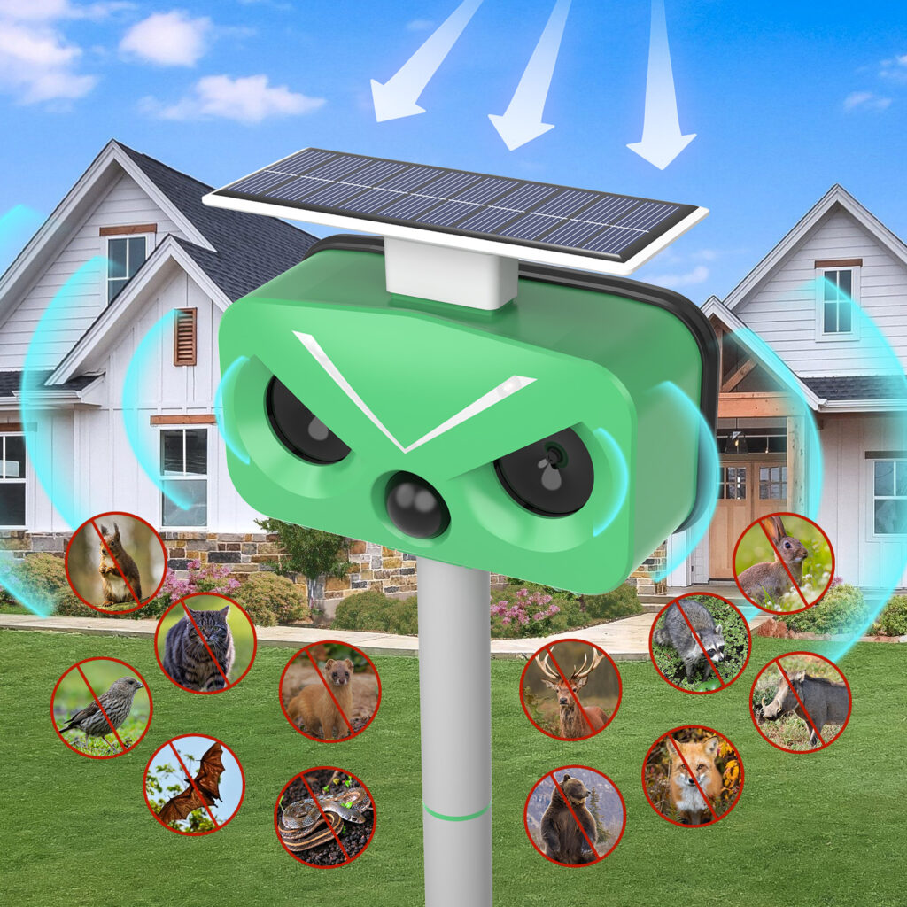 Solar-Powered Ultrasonic Animal Repeller