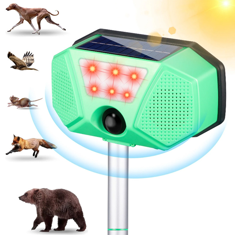 Solar-Powered Ultrasonic Animal Repeller