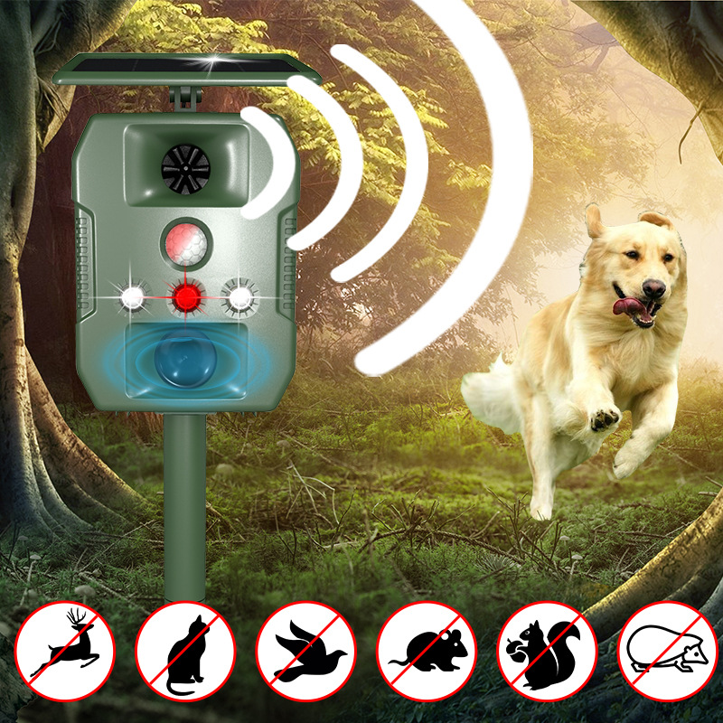 Solar-Powered Ultrasonic Animal Repeller