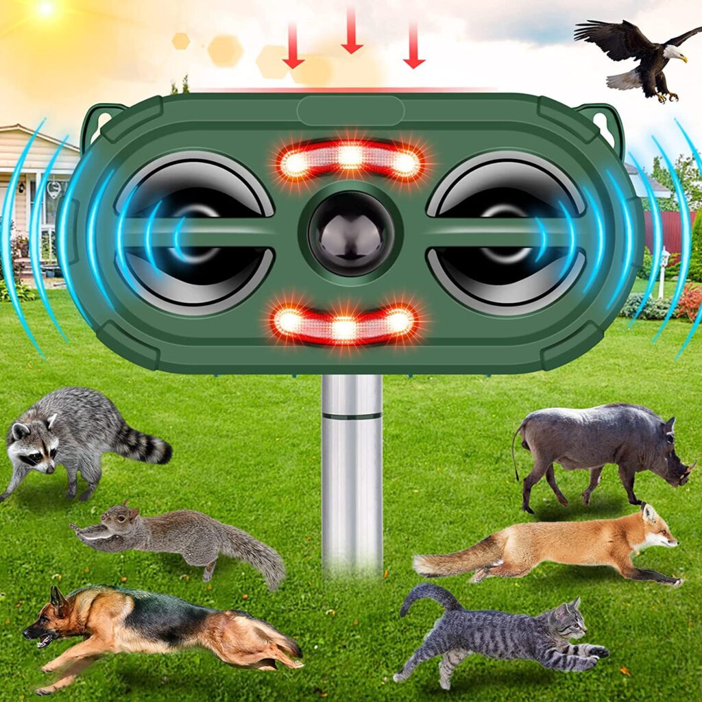Solar-Powered Ultrasonic Animal Repeller