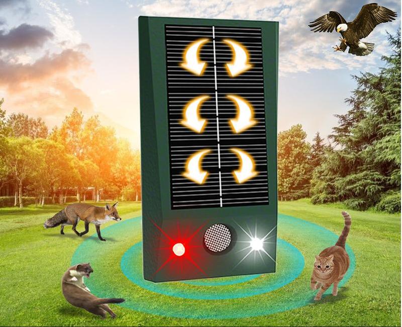 Solar-Powered Ultrasonic Animal Repeller