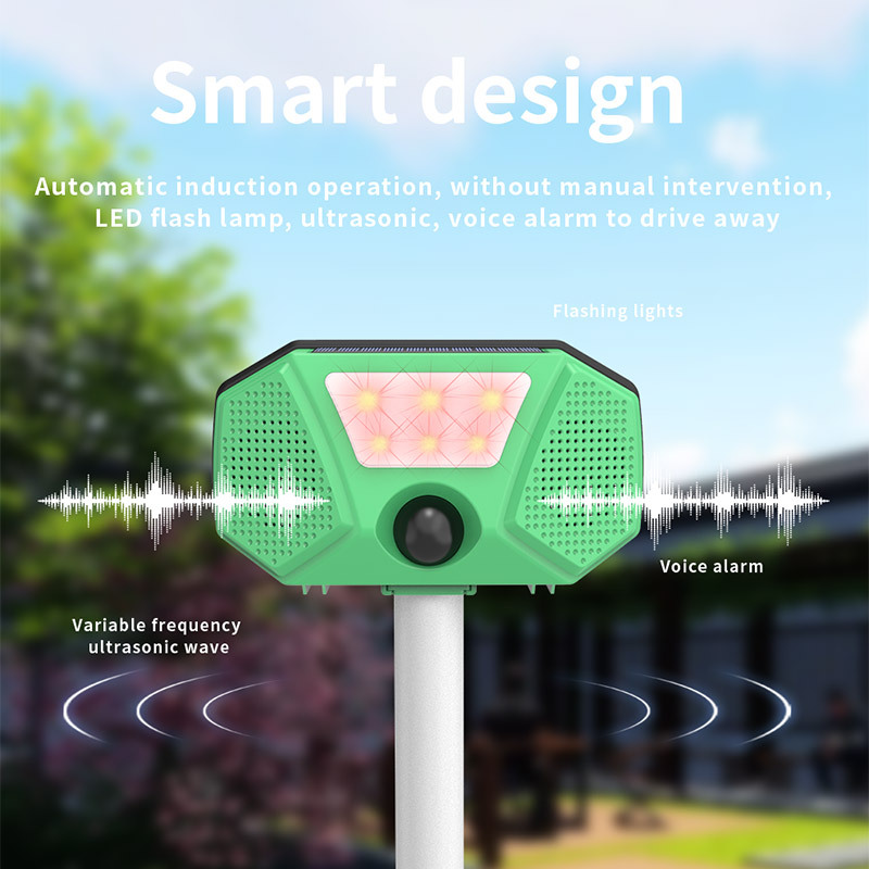 Solar-Powered Ultrasonic Animal Repeller
