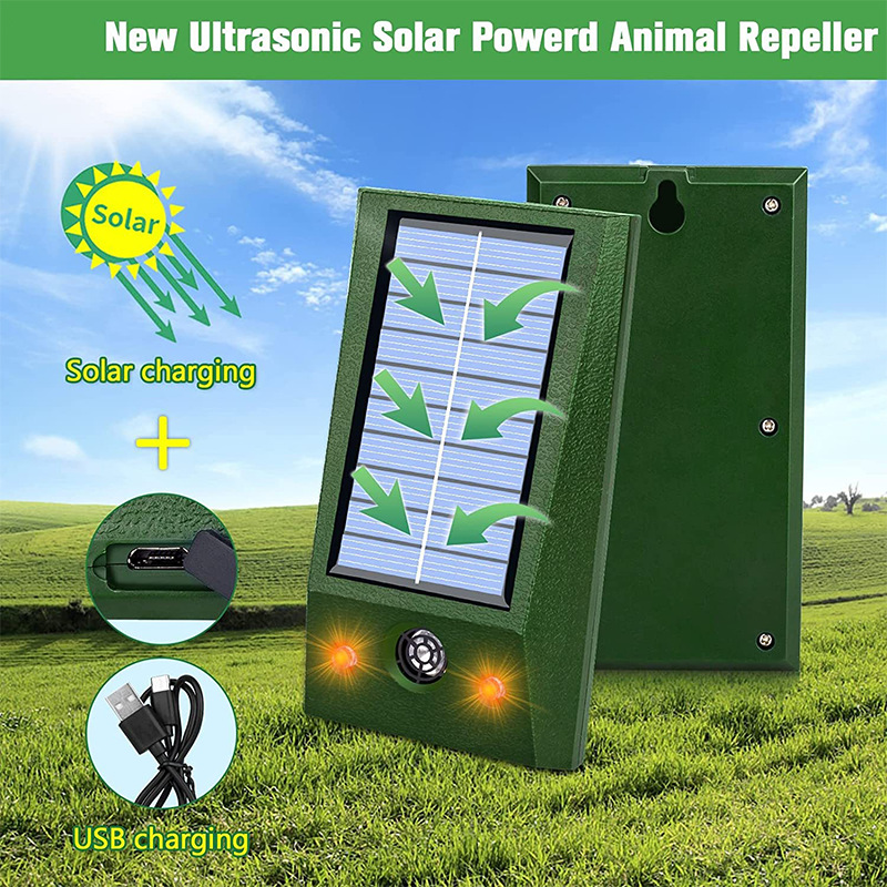 Solar-Powered Ultrasonic Animal Repeller