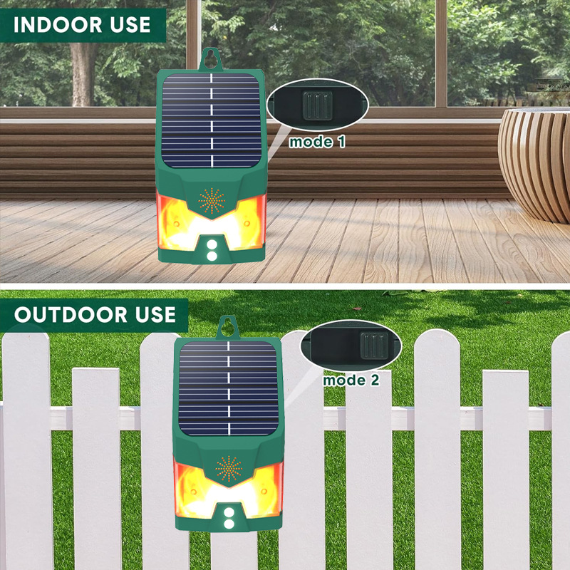 Solar-Powered Ultrasonic Animal Repeller