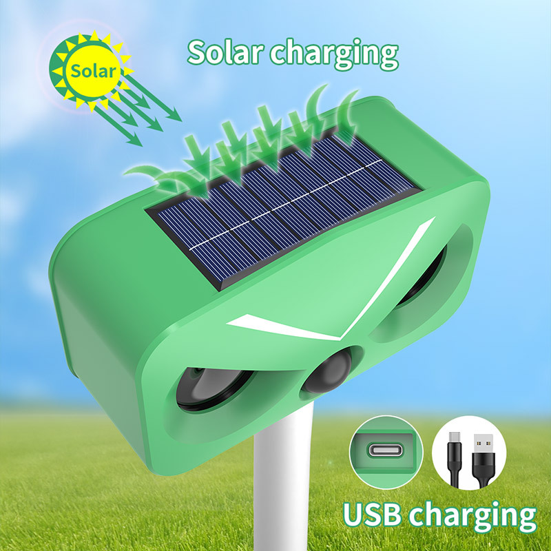 Solar-Powered Ultrasonic Animal Repeller