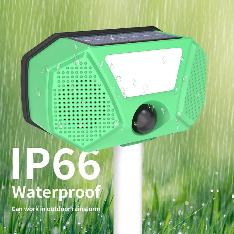 Solar-Powered Ultrasonic Animal Repeller