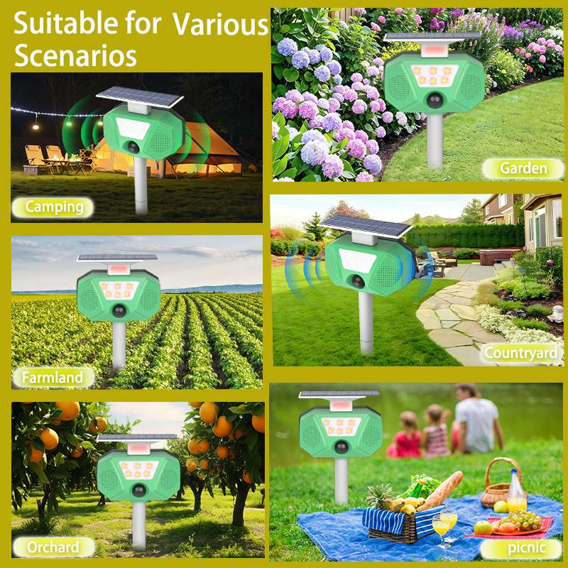 Solar-Powered Ultrasonic Animal Repeller