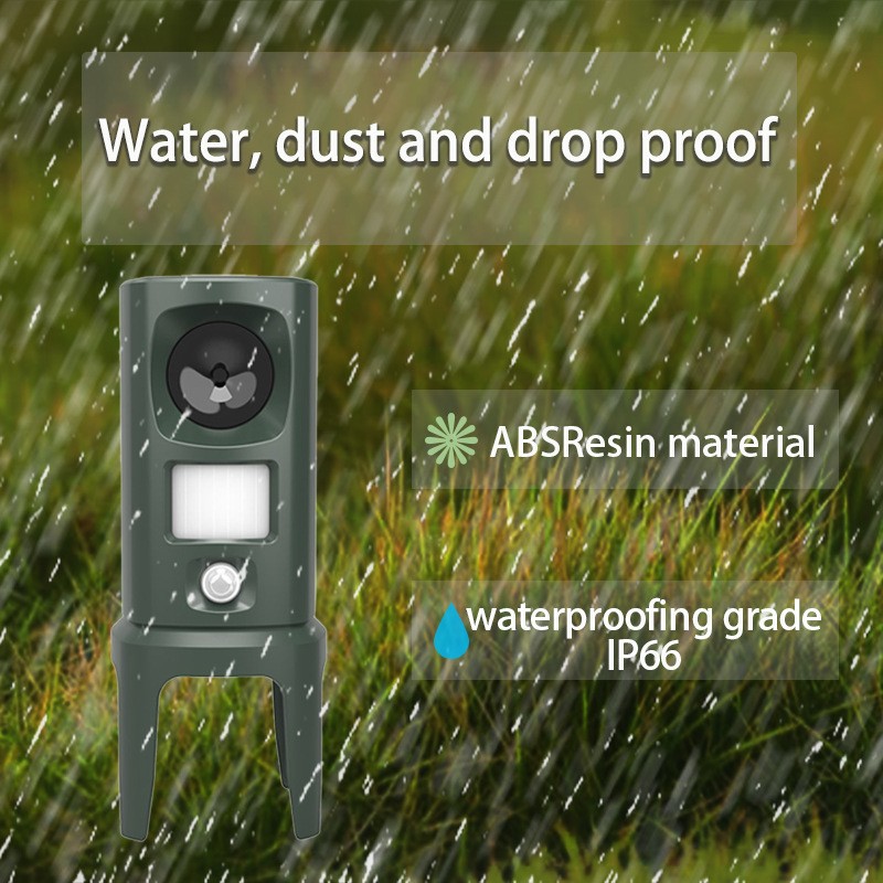 Solar-Powered Ultrasonic Animal Repeller