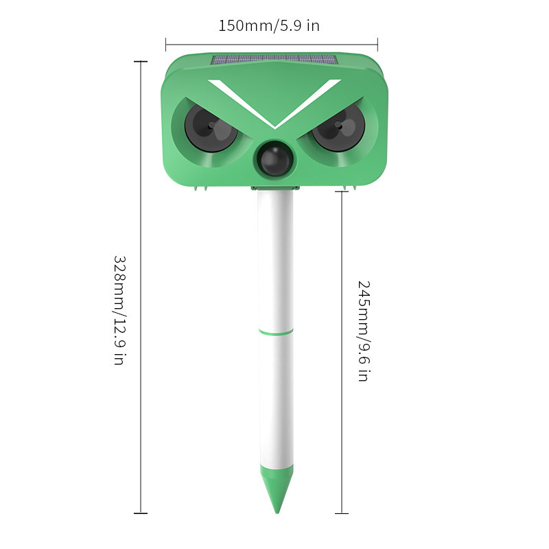 Solar-Powered Ultrasonic Animal Repeller