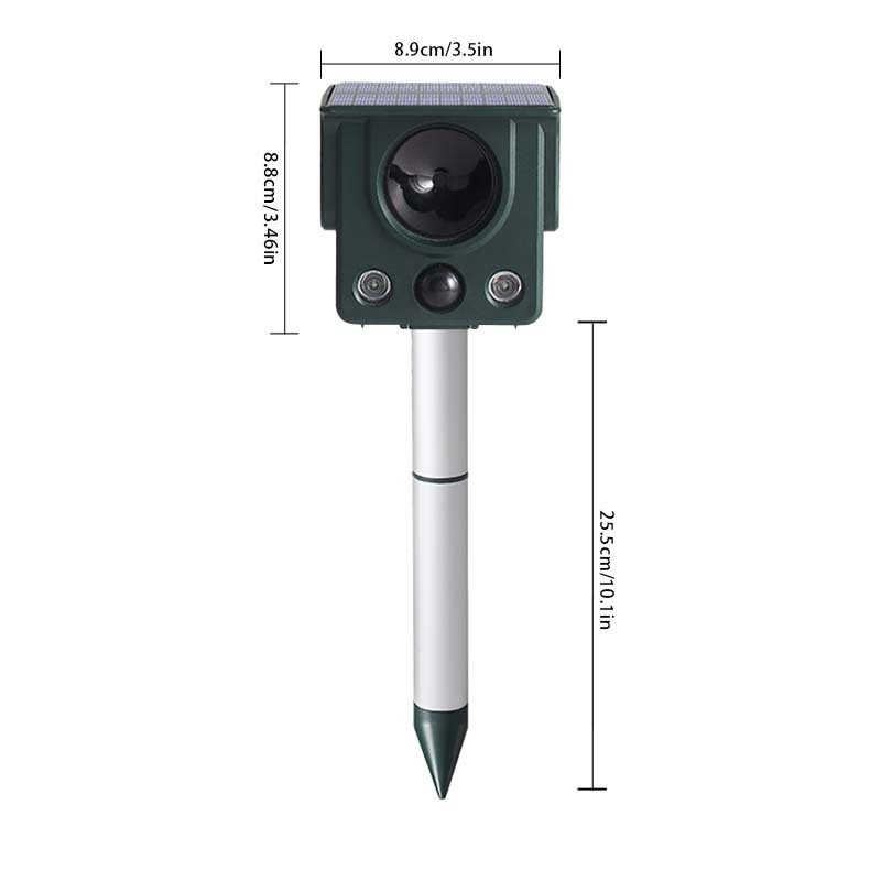 Solar-Powered Ultrasonic Animal Repeller