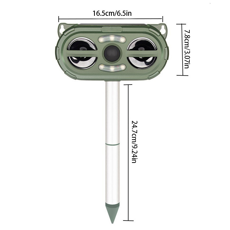 Solar-Powered Ultrasonic Animal Repeller