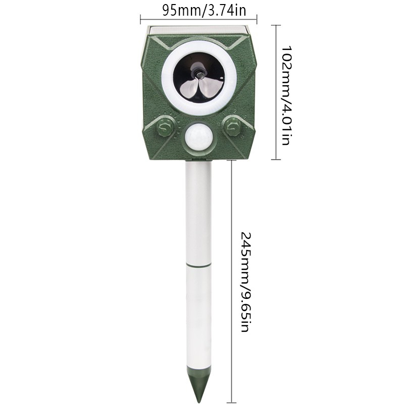Solar-Powered Ultrasonic Animal Repeller