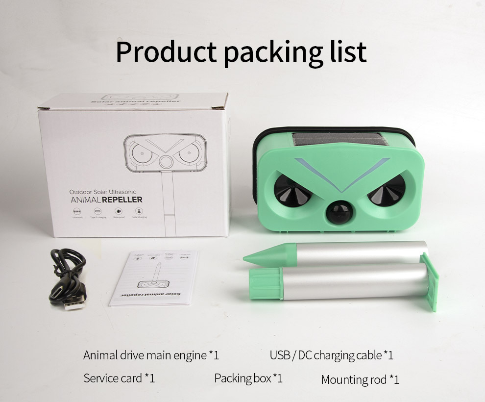 Solar-Powered Ultrasonic Animal Repeller
