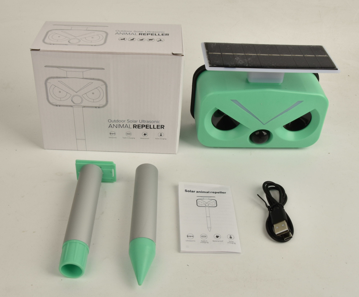 Solar-Powered Ultrasonic Animal Repeller