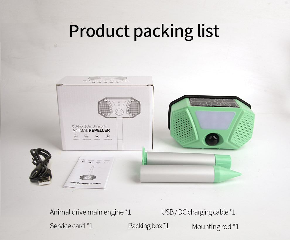 Solar-Powered Ultrasonic Animal Repeller