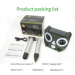 Solar-Powered Ultrasonic Animal Repeller