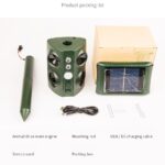 Solar-Powered Ultrasonic Animal Repeller (Four Horns)