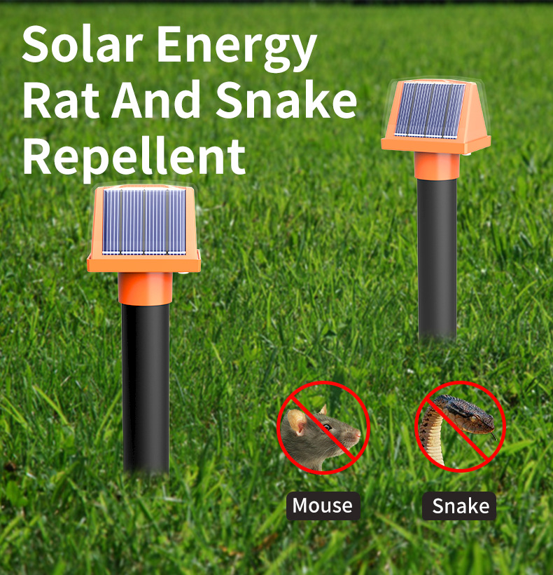 Solar-Powered Ultrasonic Snake and Rodent Repeller