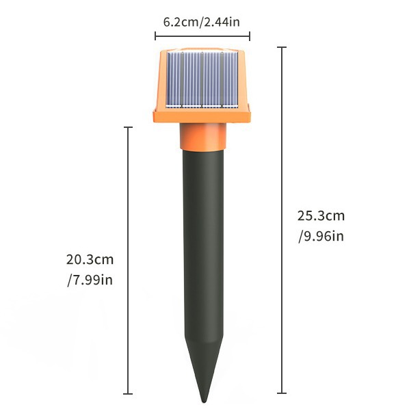 Solar-Powered Ultrasonic Snake and Rodent Repeller