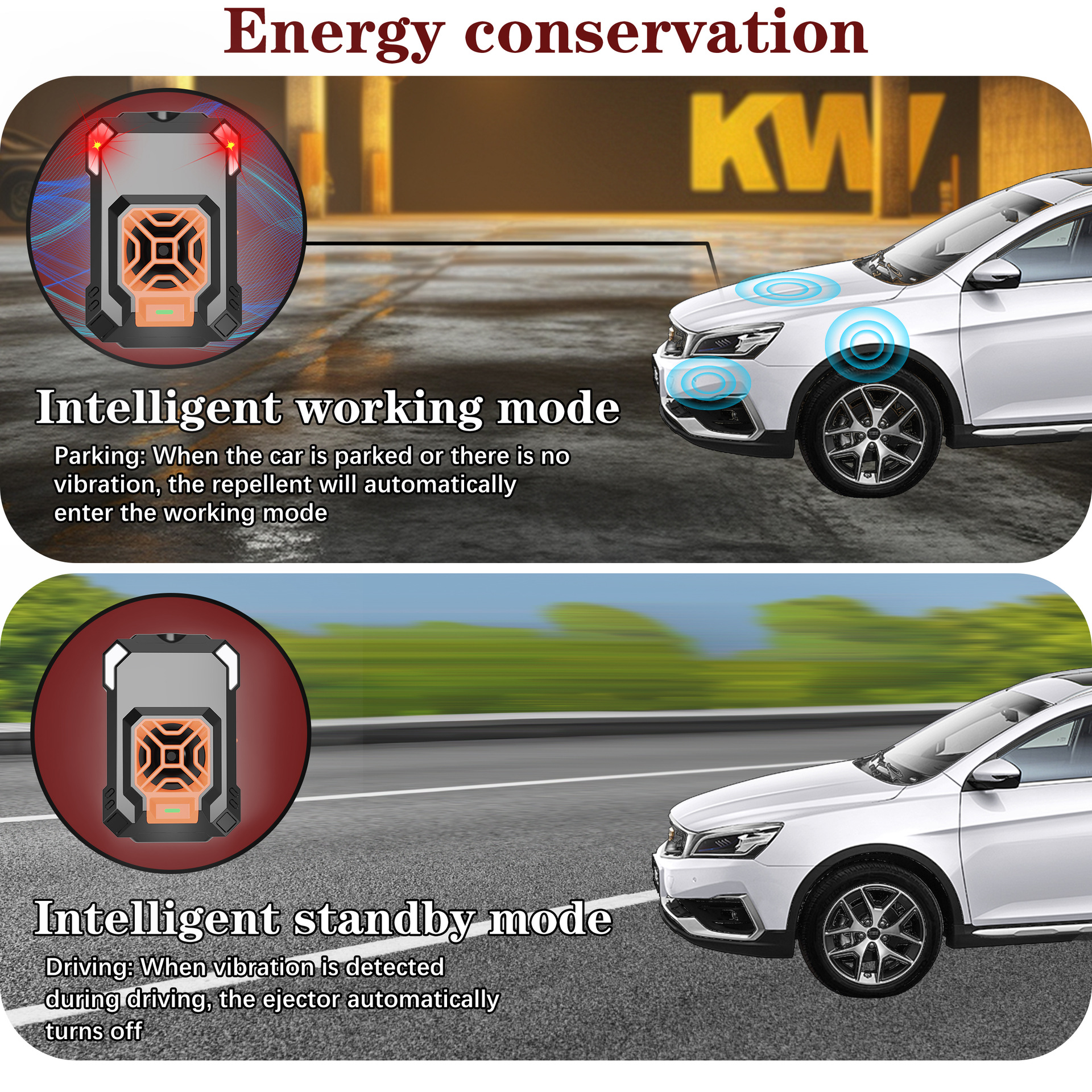 Vehicle/Indoor Ultrasonic Rodent Repeller