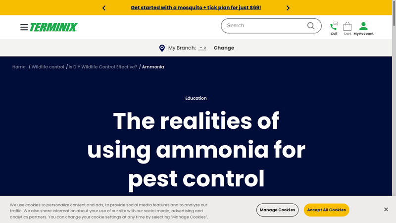 How Effective Is Ammonia for Repelling Wildlife? - Terminix