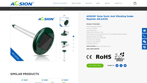 AOSION - Solar Sonic And Vibrating Snake Repeller AN-A313S