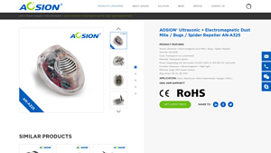 AOSION - Ultrasonic + Electromagnetic Dust Mite Repeller