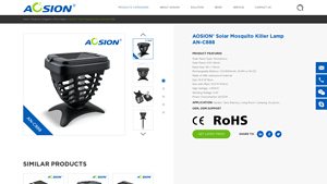AOSION - Solar Mosquito Killer Lamp AN-C888