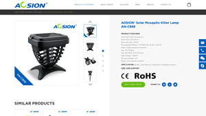 AOSION - Solar Mosquito Killer Lamp AN-C888