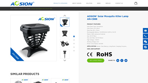 AOSION - Solar Mosquito Killer Lamp AN-C888