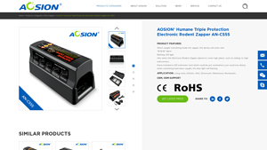 AOSION - Humane Triple Protection Electronic Rodent Zapper AN-C555