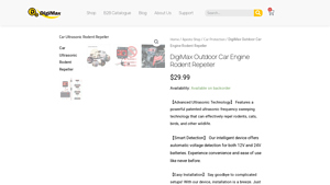 DigiMax - Outdoor Car Engine Rodent Repeller